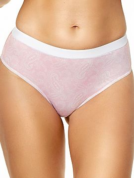 Panties Kinga  Lula P-593/3 panties are a comfortable model made of pleasant to the touch cotton. The decorative pattern gives the lingerie a subtle, femin