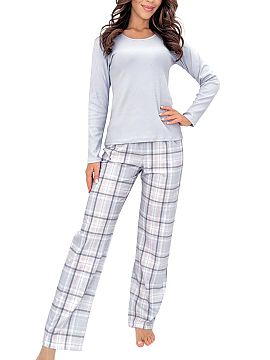 Pyjama Donna  The women\'s Dani Long pajamas are a classic set that provides comfort during sleep and home relaxation. Made of soft cotton, it combines co
