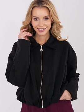 Jacket Factory Price  Short women\'s jacket in a casual style is a universal proposition for everyday wear. The model is made of a combination of viscose, polyest