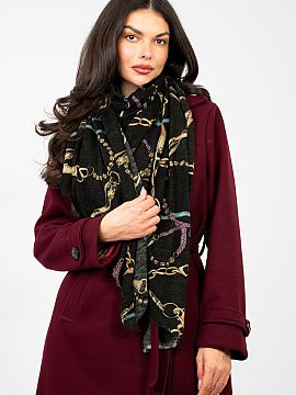 Neckerchief Factory Price  Stylish women\'s scarf with an interesting, eye-catching print is a fashionable accessory that will enhance many outfits. Its universal cut 