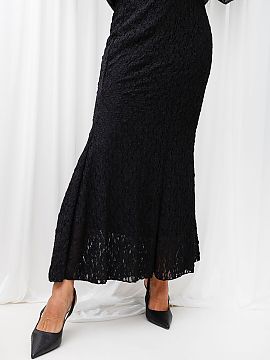 Skirt Italy Moda  A lace mermaid skirt for women is a stylish proposal combining elegance with a casual character. The midi length model will work perfectly f