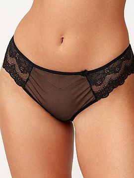 Brazilian style panties Azal  Brazilian panties Wera is a combination of feminine elegance, delicacy, and comfort. The combination of light mesh with decorative lace give
