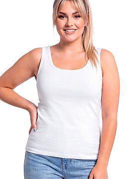 T-shirt Donna  Women\'s undershirt Donna 102 Plus Size is a classic model that combines comfort with timeless style. Made of soft knit fabric containing 95