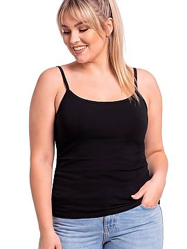 T-shirt Donna  Cotton women\'s top Donna 105 Plus Size is a universal proposal for women who appreciate comfort and classic style. Made of soft, skin-frien
