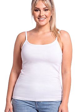 T-shirt Donna  The cotton women\'s top Donna 105 Plus Size is a universal proposition for women who value comfort and classic style. Made of soft, skin-fri