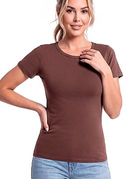 Blouse Donna  Women\'s blouse 107 is a universal model that combines a classic cut with everyday comfort. Made of fabric containing 95% cotton and 5% elas