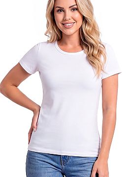 Blouse Donna  Women\'s blouse 107 is a universal model that combines a classic cut with everyday comfort. Made of fabric containing 95% cotton and 5% elas