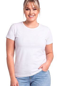 Plus size blouse Donna  Blouse 107 Plus Size is a classic proposal that combines comfort with timeless style. Made of fabric containing 95% cotton and 5% elastane, 