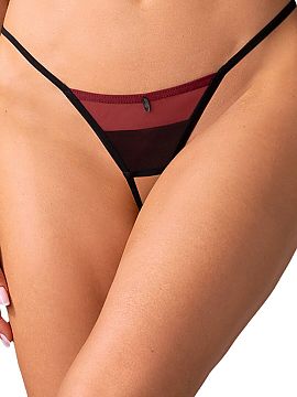 T-backs Obsessive  The open-string Parisel lingerie is a sensual proposition for women who appreciate bold underwear with an original look. The combination of 