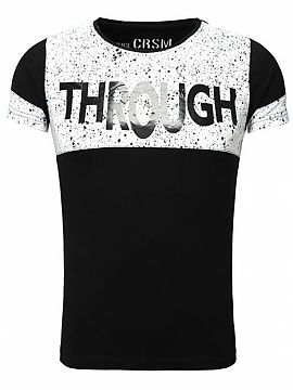 T-shirt YourNewStyle  Men\'s t-shirt with short sleeves. Two-coloured front, solid back. Composition: 100% cotton