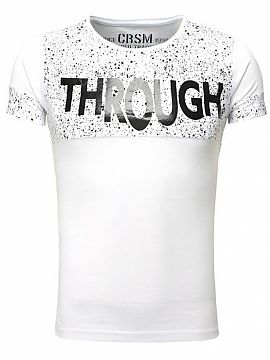 T-shirt YourNewStyle  Men\'s t-shirt with short sleeves. Front made of two fabrics, back solid.  Composition: 100% cotton