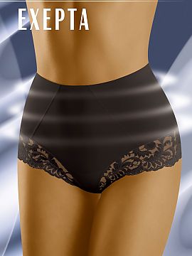 Panties Wolbar  Underwear for special tasks, in everyday version. Here are gently correcting panties, of a slightly higher cut, with a lovely lace trim arou