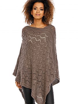 Poncho PeeKaBoo  Elegant, openwork poncho ideal for cool evenings of the ending summer or autumn days. Lightweight and at the same time warm oversize solutio