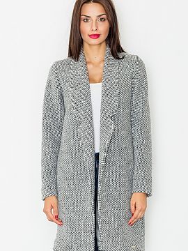 Coat Figl  Coat in an interesting color made of great quality materials with a classic cut. Simple, versatile form, which gives the possibility of vers