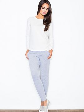 Women trousers Figl  Loose-fitting sweatpants made of soft, high-quality cotton with a top baggy cut. Legs finished with a welt. Model available in three spring 