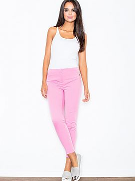 Women trousers Figl  Elegant cigarette pants 7/8 length. Classic, very feminine cut for every occasion. Trousers come in a few colour variants. Match perfectly w