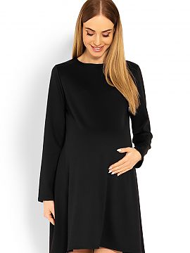 Pregnancy dress PeeKaBoo  Loose-fitting dress with long sleeves. Dress with trapezoidal cut.
