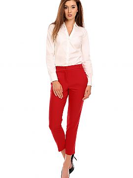Women trousers Cabba  Button and zip fly with pockets. Comfortable and elegant, 7/8 legs, higher top. Perfect for every occasion: to work, exams or meetings with 