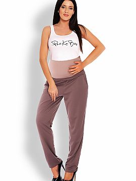 Trousers PeeKaBoo  Classic pregnancy pants with a loose fit. At the height of the belly panel without compression.
 Composition: .
 Leggings: PUNTO 70% Polye