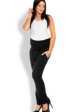 Trousers PeeKaBoo  Classic pregnancy pants with a loose fit. At the height of the belly panel without compression.
 Composition: .
 Leggings: PUNTO 70% Polye