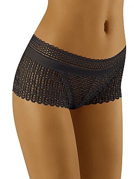 Shorts Wolbar    Female shorts.
 - full cut.
 - made of openwork lace
 - thin insert from knitted fabric
 - model beautifully emphasizes buttocks

