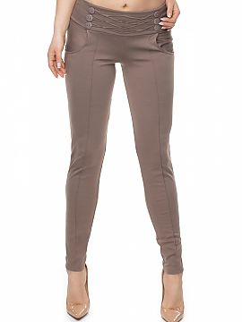 Trousers PeeKaBoo  Fitted trousers with decorative buttons. Ideal for many occasions. Trousers with slip pockets.