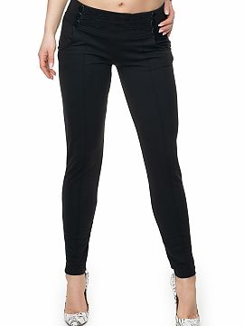 Trousers PeeKaBoo  Fitted trousers with decorative buttons. Ideal for many occasions. Trousers with slip pockets.