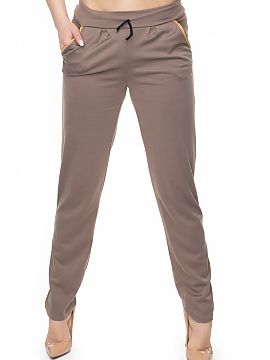 Trousers PeeKaBoo  Loose-fitting trousers with gold piping. Waistband with a drawstring, slant pockets.
