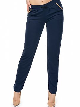 Trousers PeeKaBoo  Loose-fitting trousers with gold piping. Waistband with a drawstring, slant pockets.