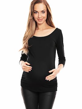 Maternity blouse PeeKaBoo  Pregnancy blouse with pleats. Can be worn also after pregnancy. Blouse with 3/4 sleeves.