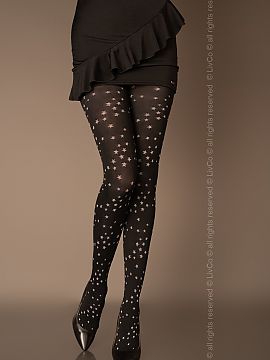 Tights Livia Corsetti Fashion  New! Stylish tights for winter styling, black, with small, bright, charming stars. Thickness of 80 DEN will provide you with warmth and comf