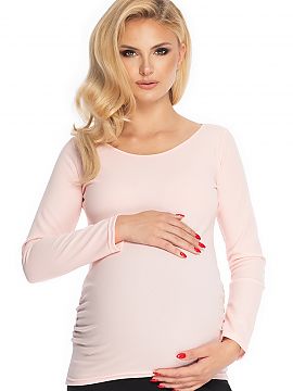 Maternity blouse PeeKaBoo  Elegant maternity blouse with a classic cut. Can be worn also after pregnancy. Blouse with round neckline.
