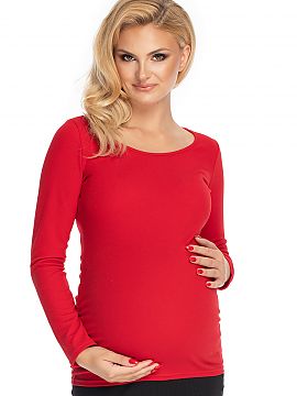 Maternity blouse PeeKaBoo  Elegant maternity blouse with a classic cut. Can be worn also after pregnancy. Blouse with round neckline.
