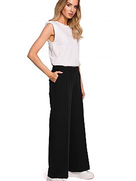 Trousers Moe  When timeless elegance meets everyday style such wonderful items of clothing as these trousers are created. Traditional wide legs with pleat