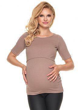 Maternity blouse PeeKaBoo  Pregnancy blouse with pleats. Can also be worn after pregnancy. Comfortable layers for breastfeeding. Soft material.