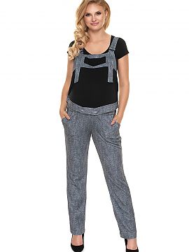Pregnancy overalls PeeKaBoo  Maternity dungarees. Trousers with a looser cut. Detachable top panel.

