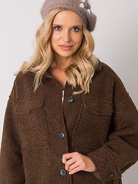 Beret AT  Beret in dark beige color decorated with crystals. .
 Material composition: 41.4% nylon, 40.9% acrylic, 9.2% polyester, 8.5% rabbit hair   