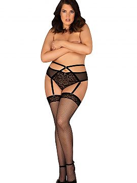 Belt Obsessive  Jagueria is a sensual garter belt instantly combined with something like a thong. Black, in the cat print. Decorated with thin straps of adj