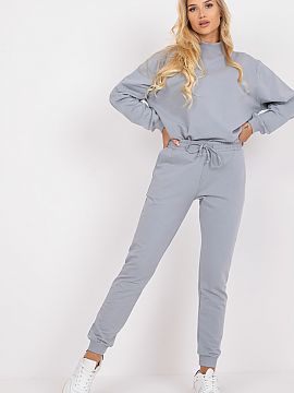 Tracksuit trousers BFG  High rise sweatpants with side slash pockets. Pants with drawstring waist.