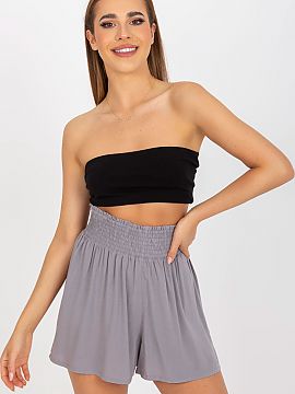 Shorts Fresh Made  Women\'s shorts with a loose cut, with a high waist. Shorts with wide elastic crease, without pockets.