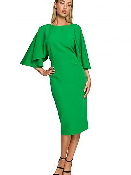 Cocktail dress Moe  For special occasions, you need a dress that delights with its details, like our dress with a fitted knee-length skirt and wide, ruffled sle