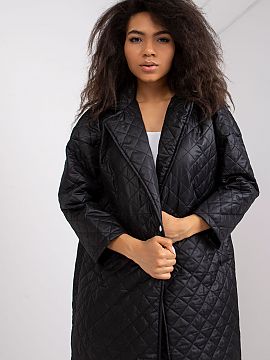 Coat Ex Moda  Quilted coat with long sleeves, fastened with press studs. Unlined coat with slip pockets on the sides.