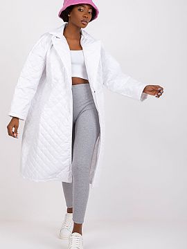Coat Ex Moda  Quilted coat with long sleeves, fastened with press studs. Unlined coat with slip pockets on the sides.