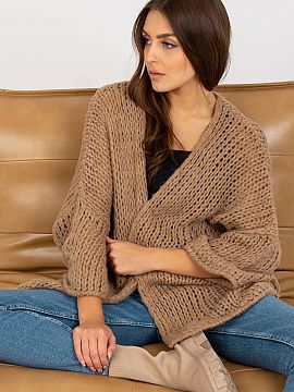 Cardigan Och Bella  Women\'s cardigan with long sleeves, without fastening.