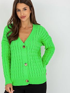 Cardigan Rue Paris  Women\'s button-down sweater with long sleeves. Perfect for many occasions.