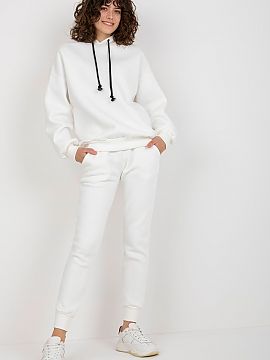 Set Ex Moda  A sweatshirt set consisting of a sweatshirt and pants. Sweatshirt fastened on the back, with long sleeves and a hood. Long pants with waist 