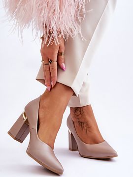 Block heel pumps Step in style  Elegant and incredibly comfortable pumps from the Polish brand Lewski Shoes. The shoes are made of natural leather with attention to every d