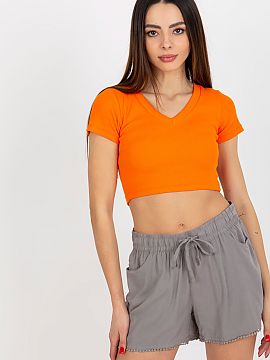 Shorts Fresh Made  Women\'s shorts with tie waist, slip pockets on the sides.