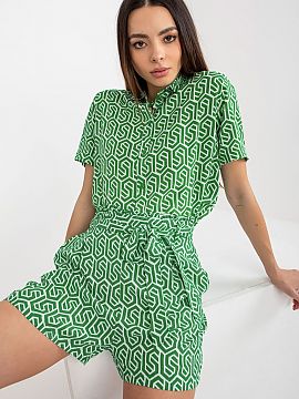 Shorts Fresh Made  Women\'s shorts with a high waist and a tie at the waist. Slip pockets on the sides.