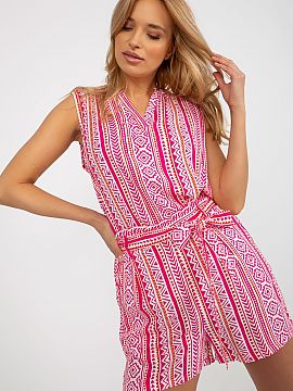 Shorts Fresh Made  Women\'s shorts with a high waist and a tie at the waist. Slip pockets on the sides.